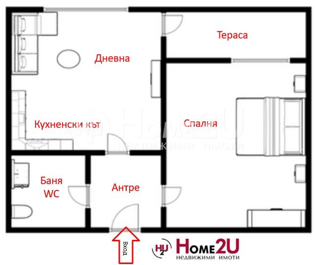 На продаж  1 спальня Бургас , Изгрев , 52 кв.м | 52873095 - зображення [13]