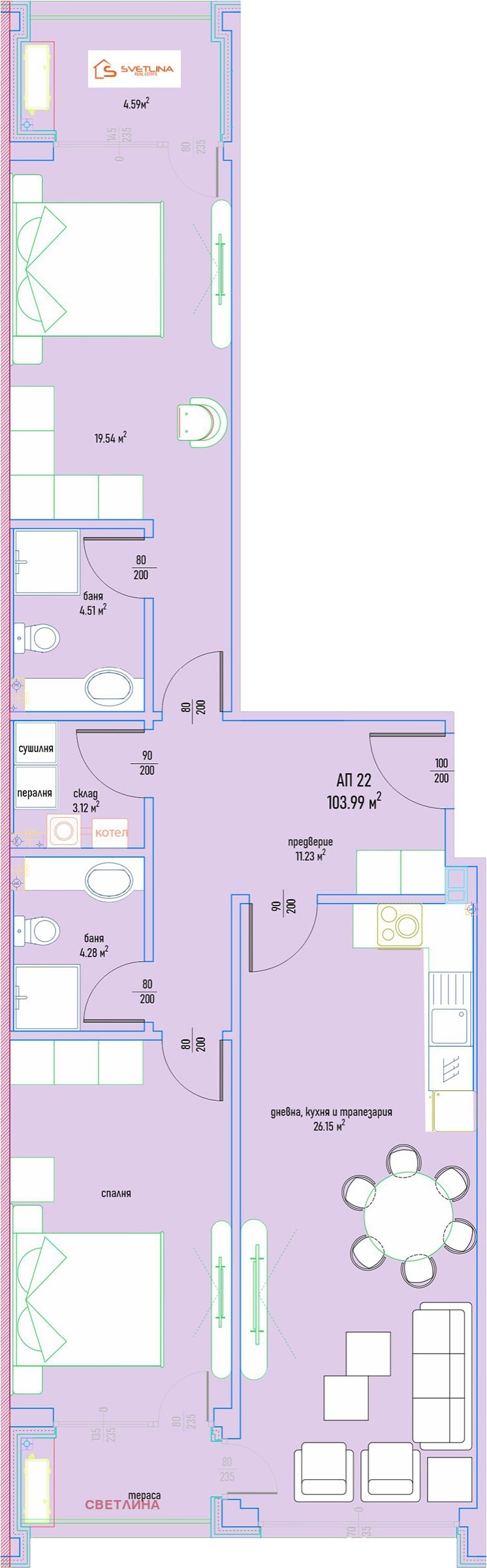 Продава  3-стаен град София , Малинова долина , 126 кв.м | 51450205 - изображение [4]