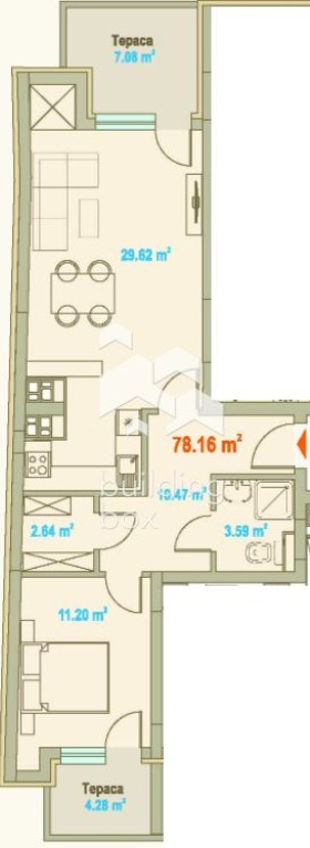Продава 2-СТАЕН, гр. София, Зона Б-5-3, снимка 2 - Апартаменти - 54329223