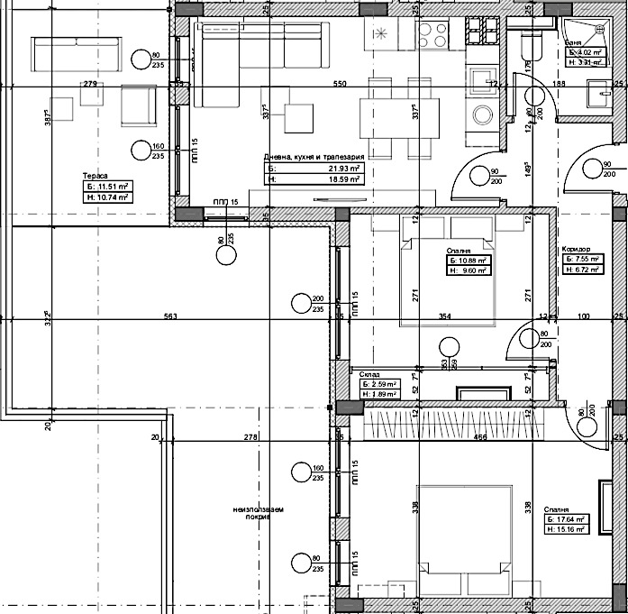 Продава 3-СТАЕН, гр. София, Обеля 2, снимка 5 - Апартаменти - 53074236