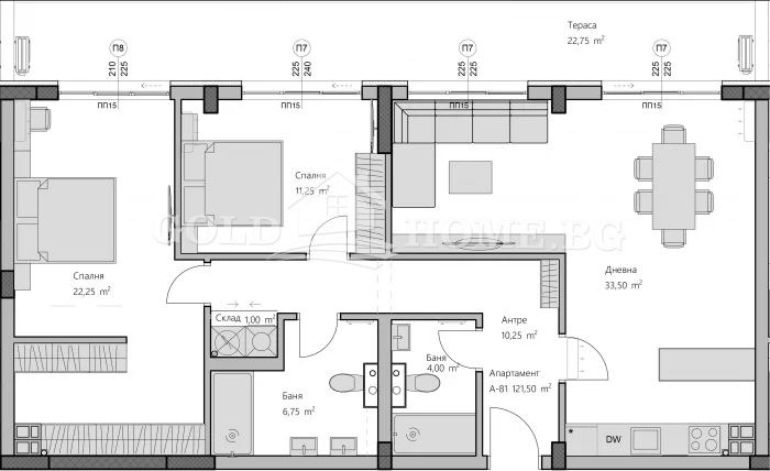 Продава 3-СТАЕН, гр. Пловдив, Христо Смирненски, снимка 8 - Апартаменти - 56128208