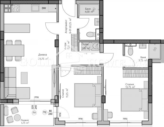 Продава 3-СТАЕН, гр. Пловдив, Христо Смирненски, снимка 3 - Апартаменти - 56128208