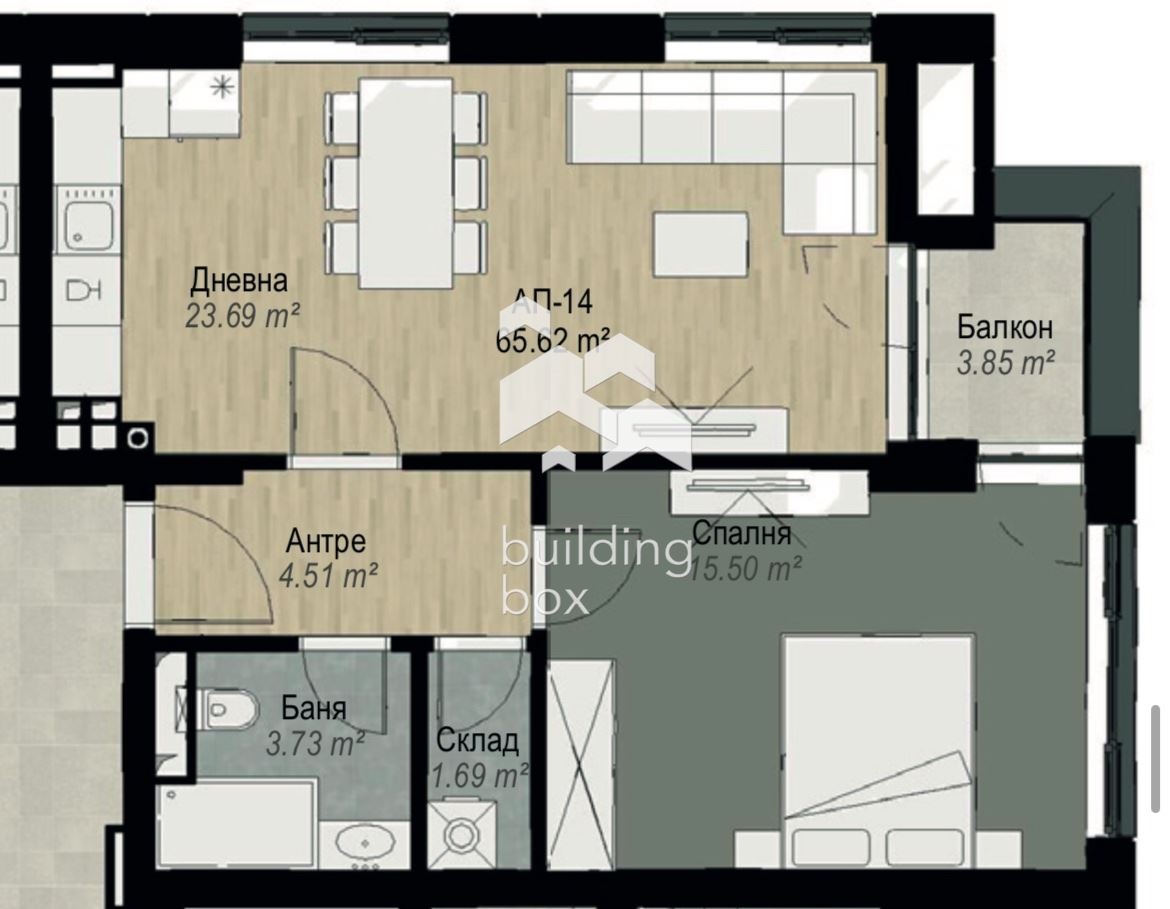Продава 2-СТАЕН, гр. София, Витоша, снимка 11 - Апартаменти - 53606148
