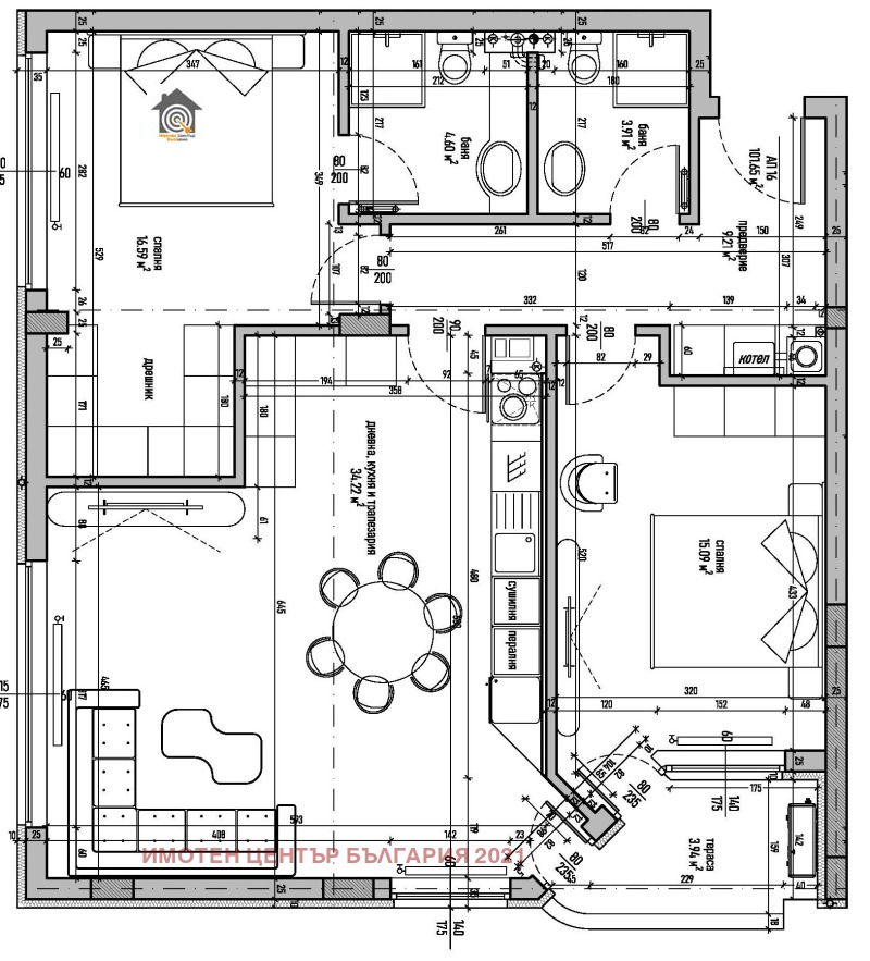 Продава 3-СТАЕН, гр. София, Студентски град, снимка 2 - Апартаменти - 53033486
