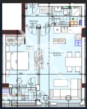 Продава 2-стаен град Пловдив Тракия - [1] 