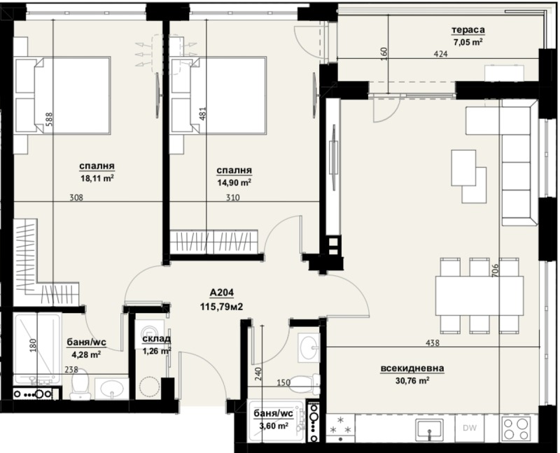 Продава 3-СТАЕН, гр. Бургас, Изгрев, снимка 13 - Aпартаменти - 47158037