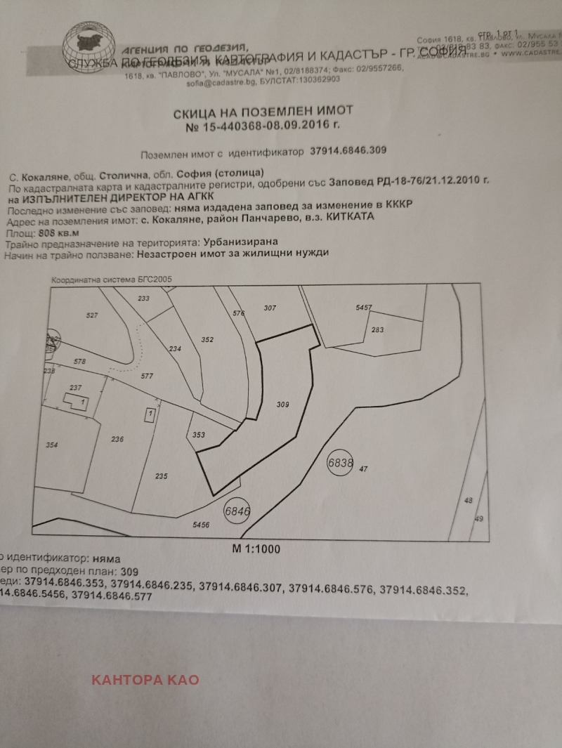 Til salgs  Plott Sofia , Kokaljane , 808 kvm | 31401133 - bilde [6]