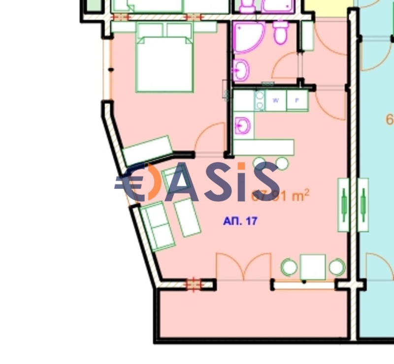 Продава 2-СТАЕН, гр. Несебър, област Бургас, снимка 2 - Апартаменти - 52818333