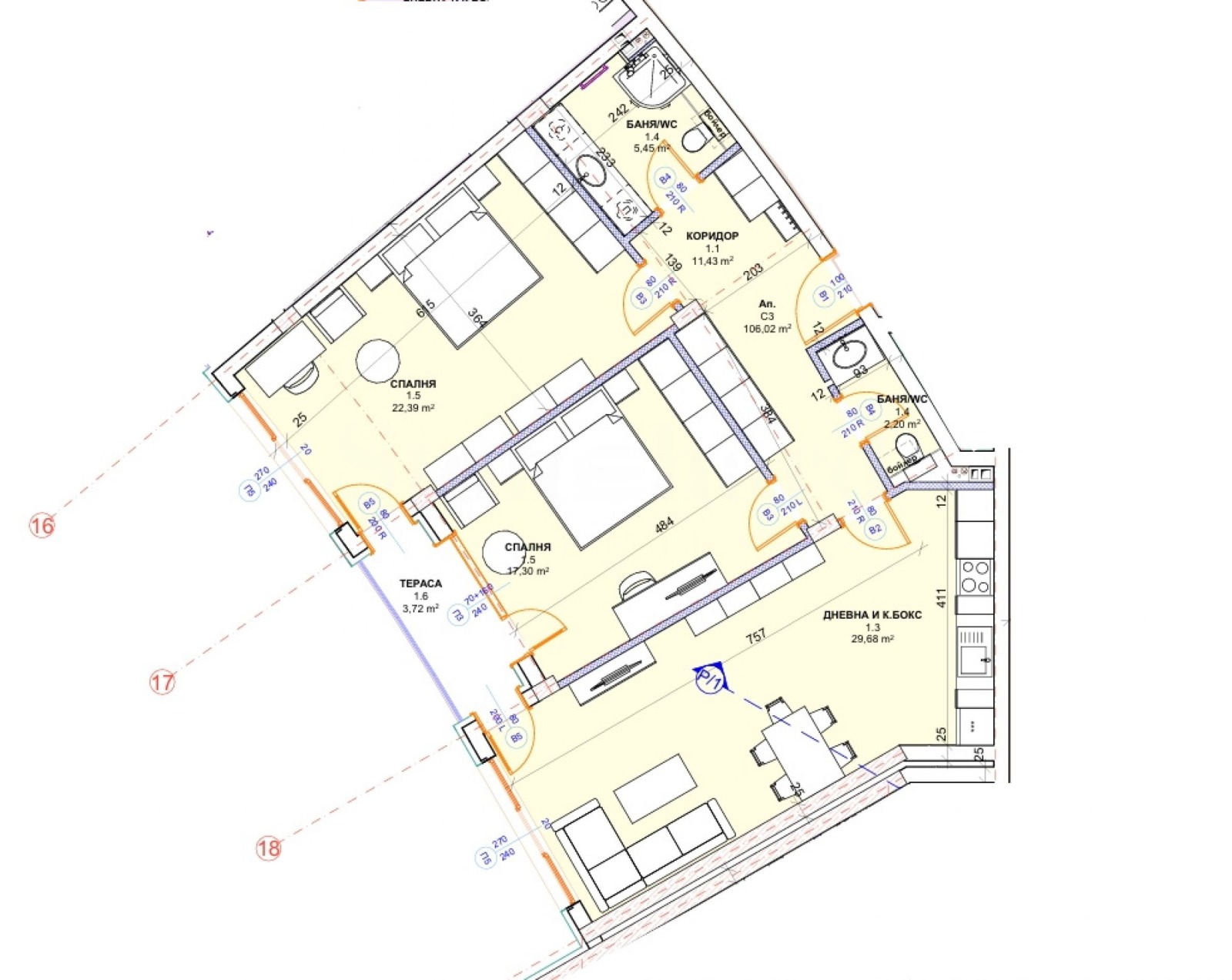 Продава 3-СТАЕН, гр. Варна, к.к. Св.Св. Константин и Елена, снимка 16 - Апартаменти - 53636469
