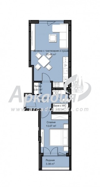 Na prodej  1 ložnice Plovdiv , Christo Smirnenski , 79 m2 | 29196549 - obraz [2]