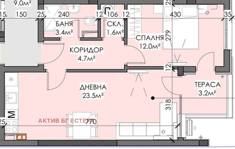 In vendita  1 camera da letto Burgas , Sarafovo , 70 mq | 53701391 - Immagine [5]