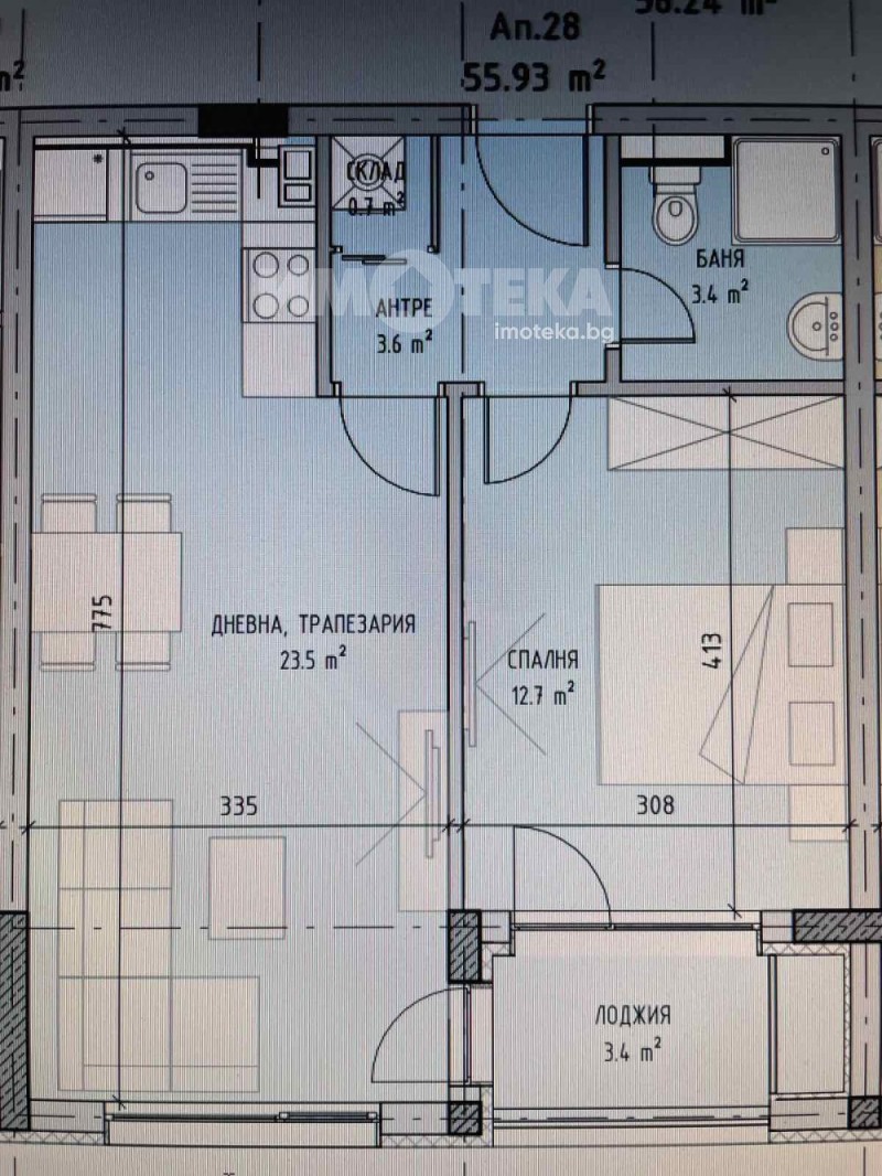 Продава 2-СТАЕН, гр. София, Малинова долина, снимка 4 - Апартаменти - 53517149