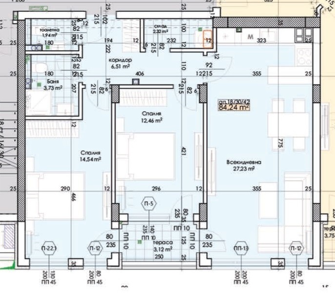 Продава  3-стаен град Пловдив , Тракия , 100 кв.м | 64206105 - изображение [3]