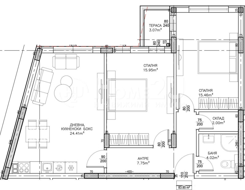 Продава  3-стаен град София , Малинова долина , 93 кв.м | 77517648 - изображение [8]