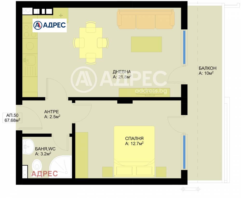 Продава 2-СТАЕН, гр. Варна, Гранд Мол, снимка 4 - Апартаменти - 53766315