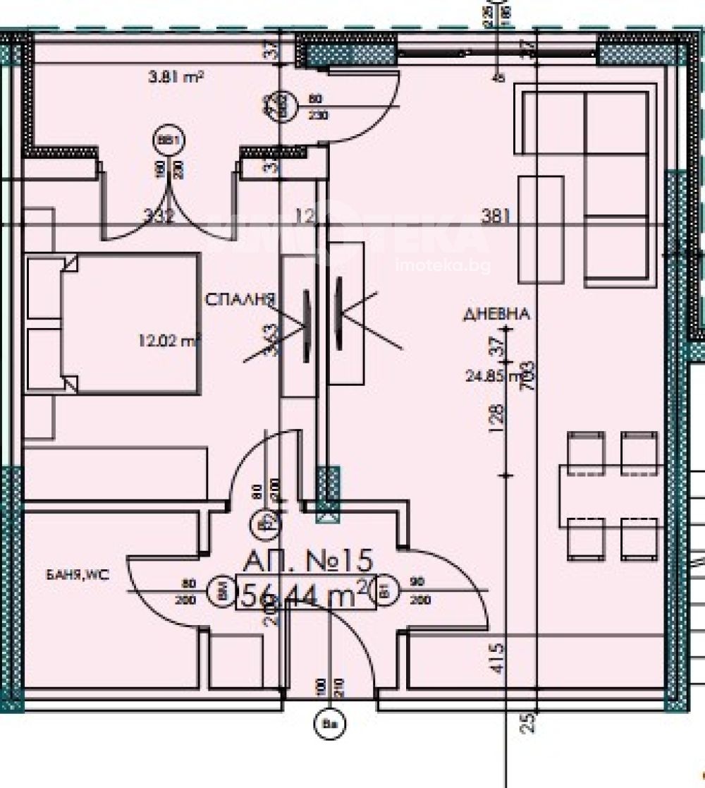 Продава 2-СТАЕН, гр. София, Витоша, снимка 2 - Апартаменти - 54882572