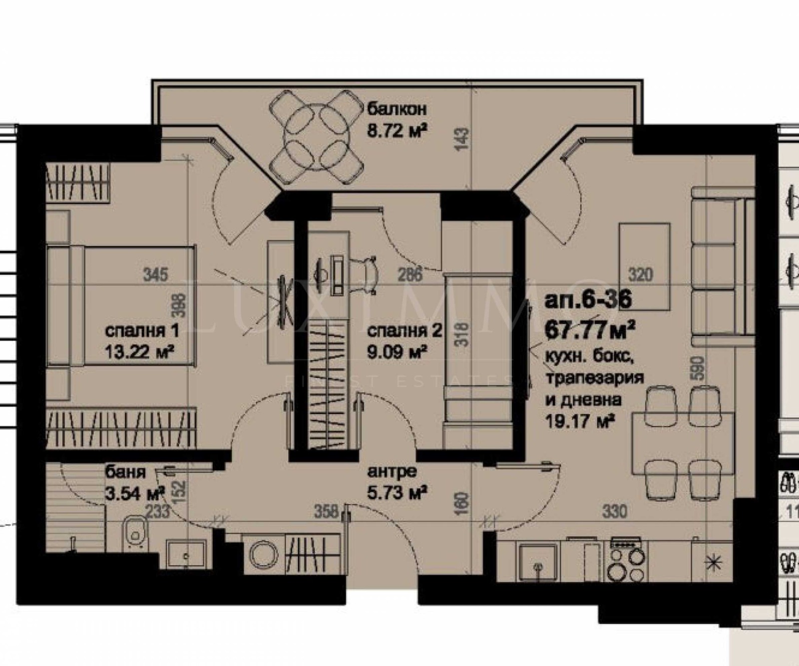 Продава 3-СТАЕН, гр. Бургас, Изгрев, снимка 2 - Апартаменти - 56200040