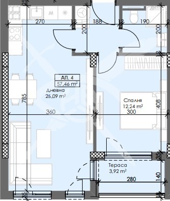 Продава  2-стаен, град Пловдив, Тракия • 75 904 EUR • ID 44139370 — holmes.bg - [1] 