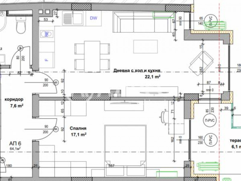 Til salgs  1 soverom Sofia , Banisjora , 78 kvm | 23843930 - bilde [3]