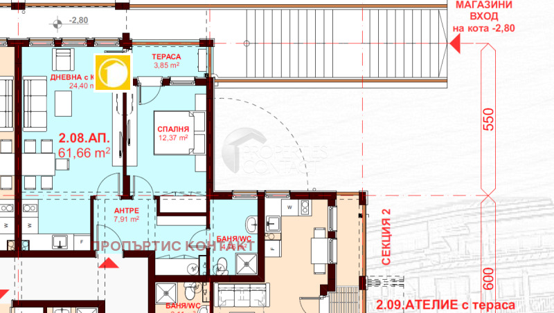 Продава 2-СТАЕН, гр. Свети Влас, област Бургас, снимка 11 - Aпартаменти - 47572004