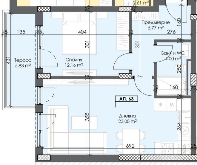 For Sale  1 bedroom Plovdiv , Trakiya , 75 sq.m | 87205459 - image [3]