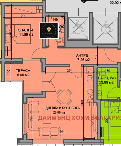 Til salg  1 soveværelse Plovdiv , Yuzhen , 78 kvm | 87664434 - billede [2]