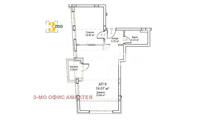 Продаја  1 спаваћа соба Софија , Модерно предградие , 87 м2 | 21581695