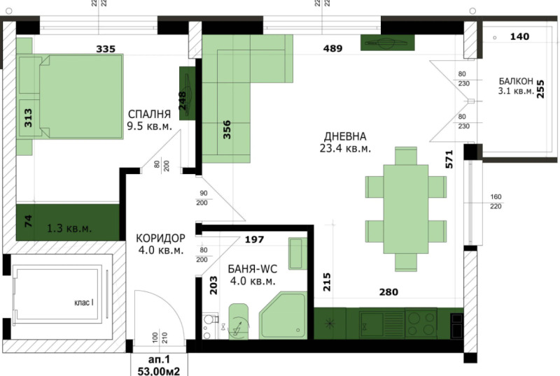 Продава  2-стаен град Варна , Кайсиева градина , 60 кв.м | 41932941 - изображение [3]