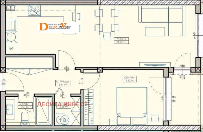 Продава 2-СТАЕН, гр. Варна, Кайсиева градина, снимка 3 - Апартаменти - 55447770