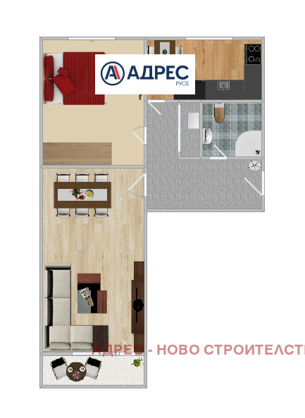 Продается  1 спальня Русе , Алеи Възраждане , 72 кв.м | 89841226 - изображение [11]