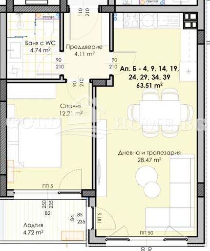Продава 2-СТАЕН, гр. Пловдив, Гагарин, снимка 3 - Апартаменти - 53887566