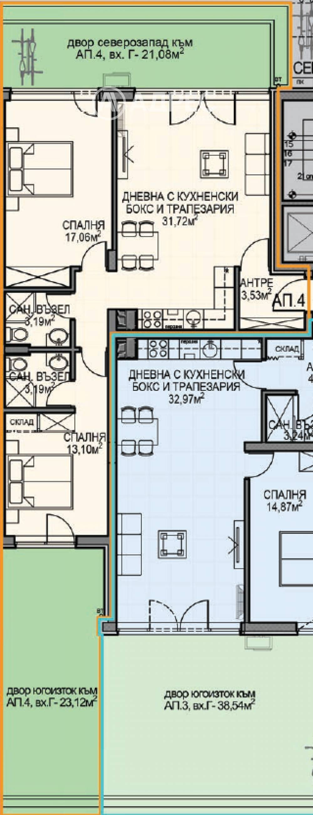 Продава 3-СТАЕН, гр. София, Обеля 2