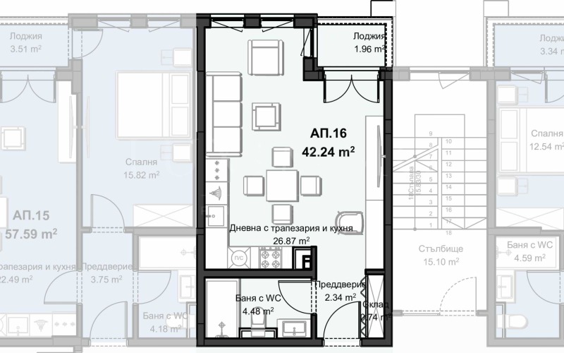 Продава 1-СТАЕН, гр. Пловдив, Христо Смирненски, снимка 7 - Апартаменти - 53087988