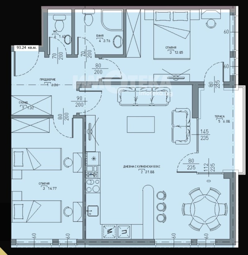 Продава 3-СТАЕН, гр. София, Малинова долина, снимка 1 - Aпартаменти - 48945724