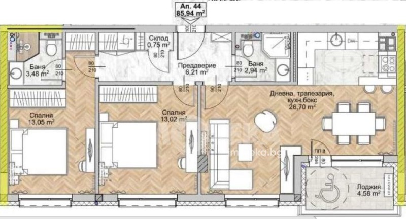 Продава 3-СТАЕН, град София, Люлин 8 • 204959 € / 400864.96 лв. • 60934940 1