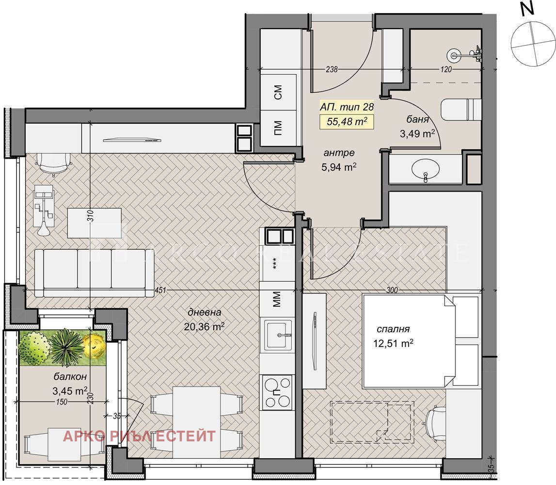 Продава 2-СТАЕН, гр. София, Левски Г, снимка 2 - Апартаменти - 53486419