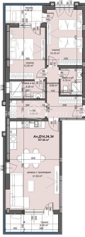 Продава  3-стаен град Пловдив , Тракия , 91 кв.м | 83512911 - изображение [5]