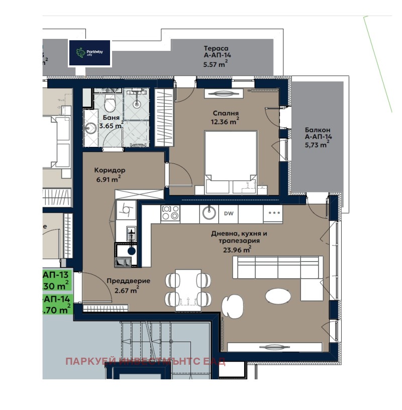 Продава  2-стаен град София , Витоша , 88 кв.м | 63259337 - изображение [14]