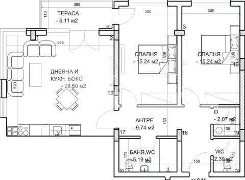 Продава  3-стаен град Пловдив , Младежки Хълм , 111 кв.м | 71858437 - изображение [2]