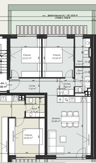 Продава  3-стаен град София , Малинова долина , 92 кв.м | 11975554 - изображение [3]