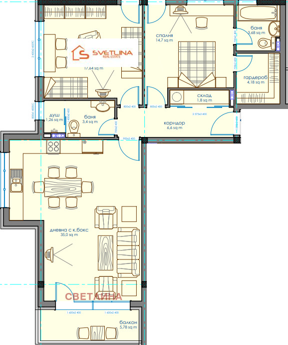 Продава  3-стаен град София , Витоша , 126 кв.м | 90789539 - изображение [14]