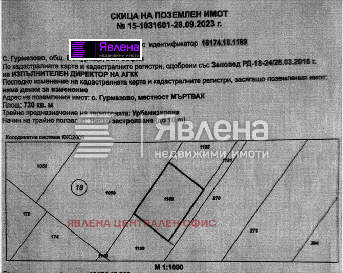 Продава ПАРЦЕЛ, с. Гурмазово, област София област, снимка 1 - Парцели - 48635934