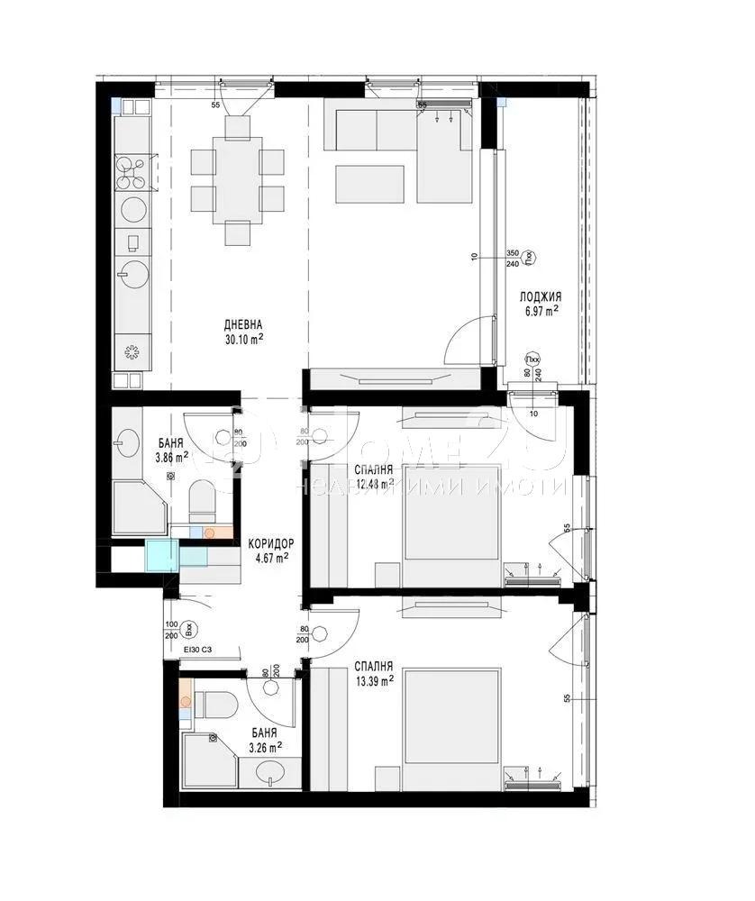 Продава 3-СТАЕН, гр. София, Славия, снимка 3 - Апартаменти - 56253474