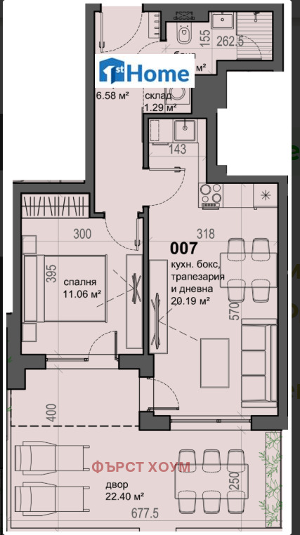 Продава  2-стаен град София , Малинова долина , 82 кв.м | 32133222