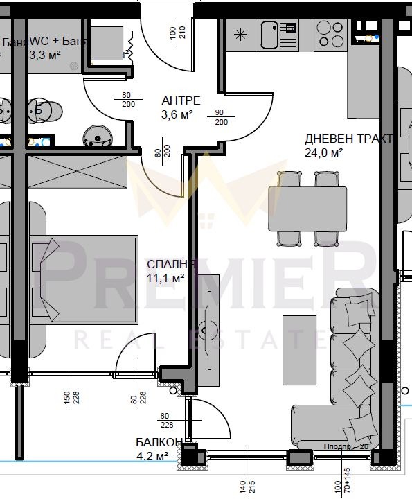 Продава  2-стаен, град Варна, Владислав Варненчик 2 • 90 100 EUR • ID 96372895 — holmes.bg - [1] 