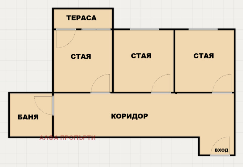 Продава 3-СТАЕН, гр. София, Център