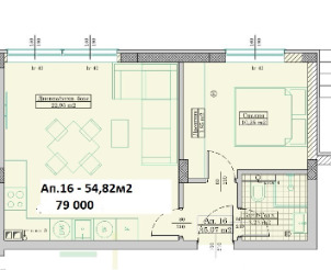 In vendita  1 camera da letto Varna , Vazragdane 3 , 55 mq | 36136061 - Immagine [4]