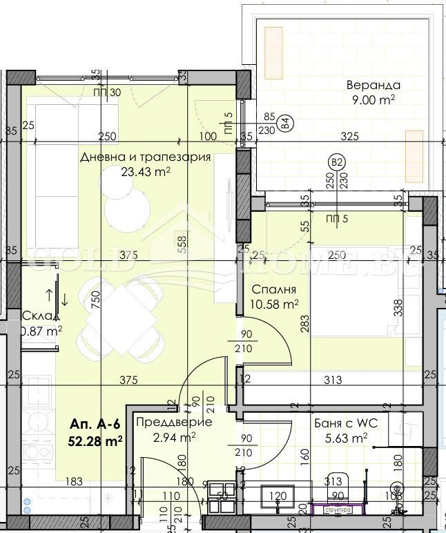 Продава 2-СТАЕН, гр. Пловдив, Остромила, снимка 2 - Апартаменти - 54495843