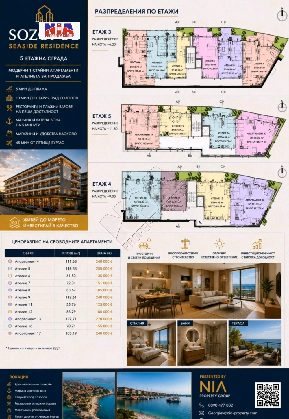 Продава 2-СТАЕН, гр. Созопол, област Бургас, снимка 6 - Апартаменти - 54627786