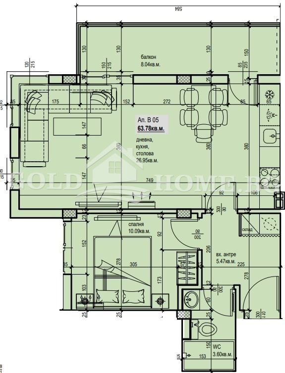 Te koop  1 slaapkamer Plovdiv , Ostromila , 85 m² | 38833271 - afbeelding [7]